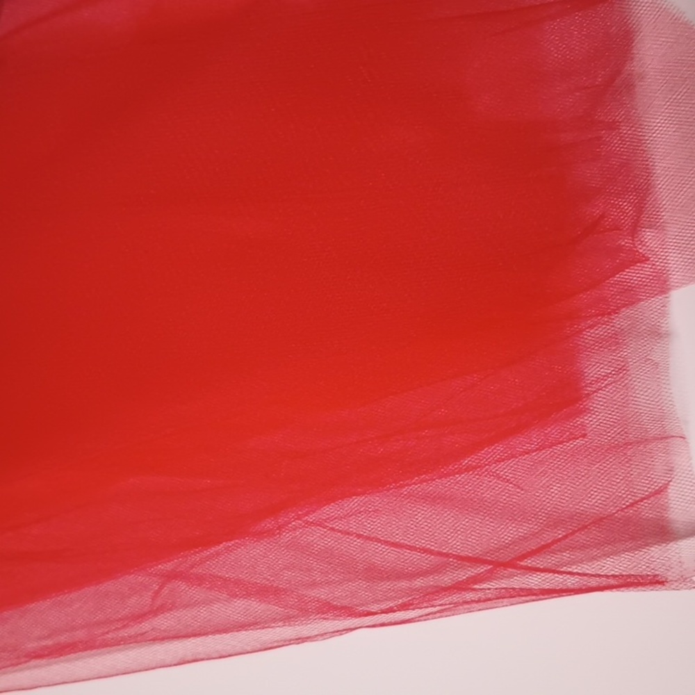 3/$15 36"x53" Tulle Fabric Red